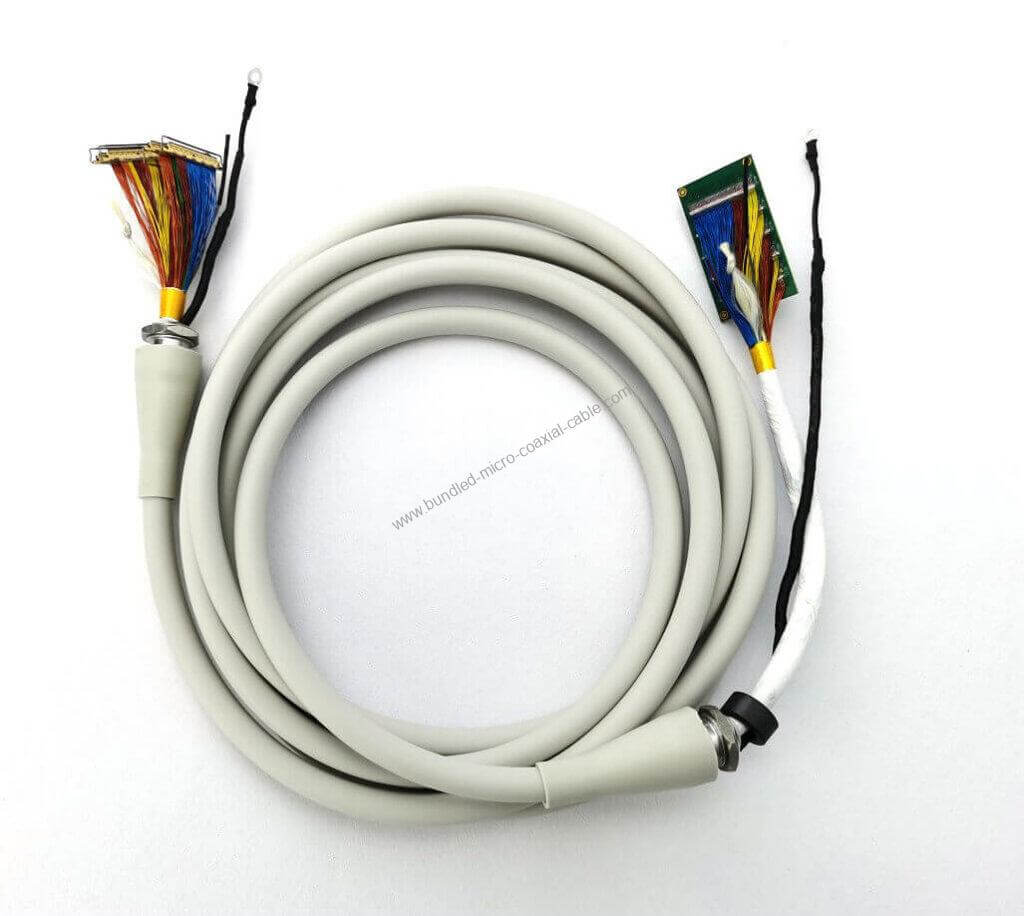 MRI Ultrasound Bundled Micro Coaxial Cable Assembly