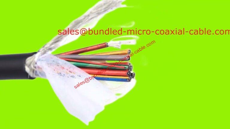 132 Cable coaxial empaquetat Cable micro-coaxial de calibre fi 46AWG Cable micro coaxial Sonda intracavital