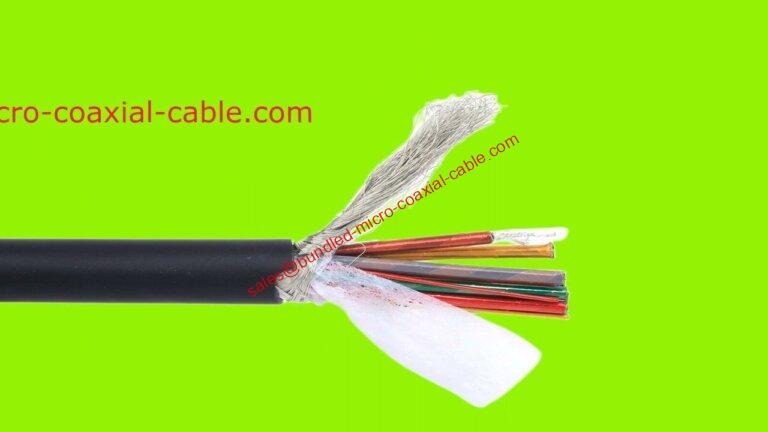 256 Cable coaxial de baja capacitancia Sensor de imágenes endoscópicas médicas Cable multicoaxial Ult portátil