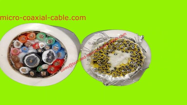 Cable de ultrasonido personalizado Cable coaxial multinúcleo de calidad Su suministro médico para transductor de ultrasonido