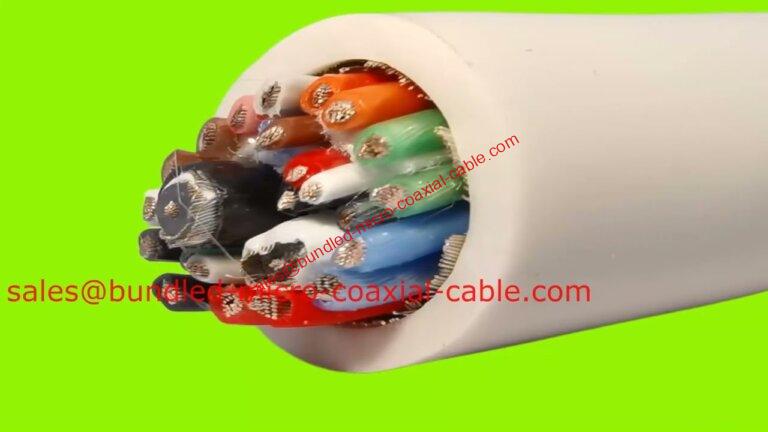 Custom Multi-Coaxial Ultrasound Transducer Cables Low lead time 80 Core Medical Device Cable Medical