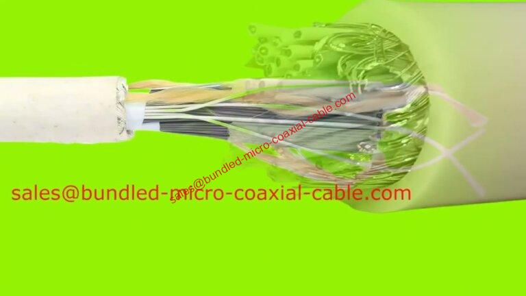 Özel paketli koaksiyel Kablo Çok Koaksiyel Ultrason Dönüştürücü Kabloları Özel renkli Görüntüleme Kablosu