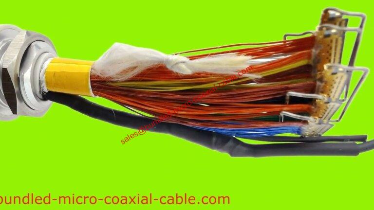 Bundt mikrokoaxialkabel av mikrokoaxialkabel Monteringsdesign Tillverkning Noiseless kabel