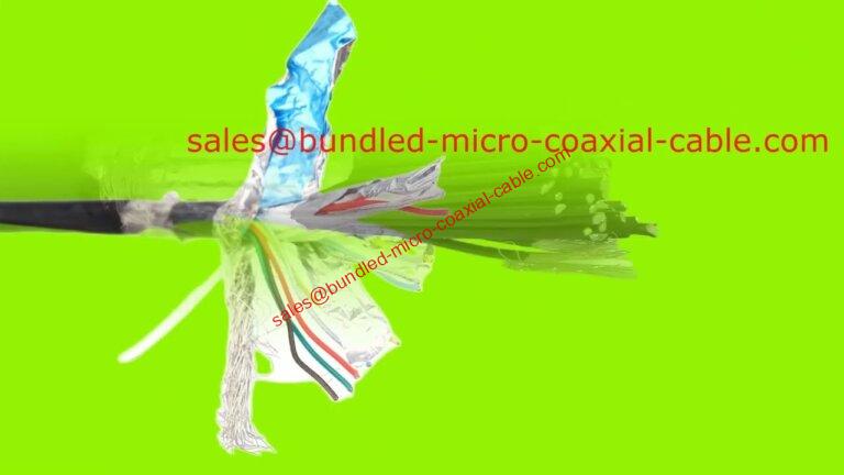 Cable micro coaxial híbrido composto Cables coaxiales multinúcleos Transdutores de ultrasóns Imaxes precisas