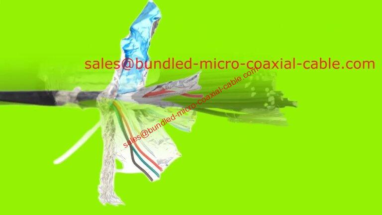 Paquete de cable micro coaxial Cables coaxiales multinúcleo compuestos Transductores de ultrasonido Imágenes precisas